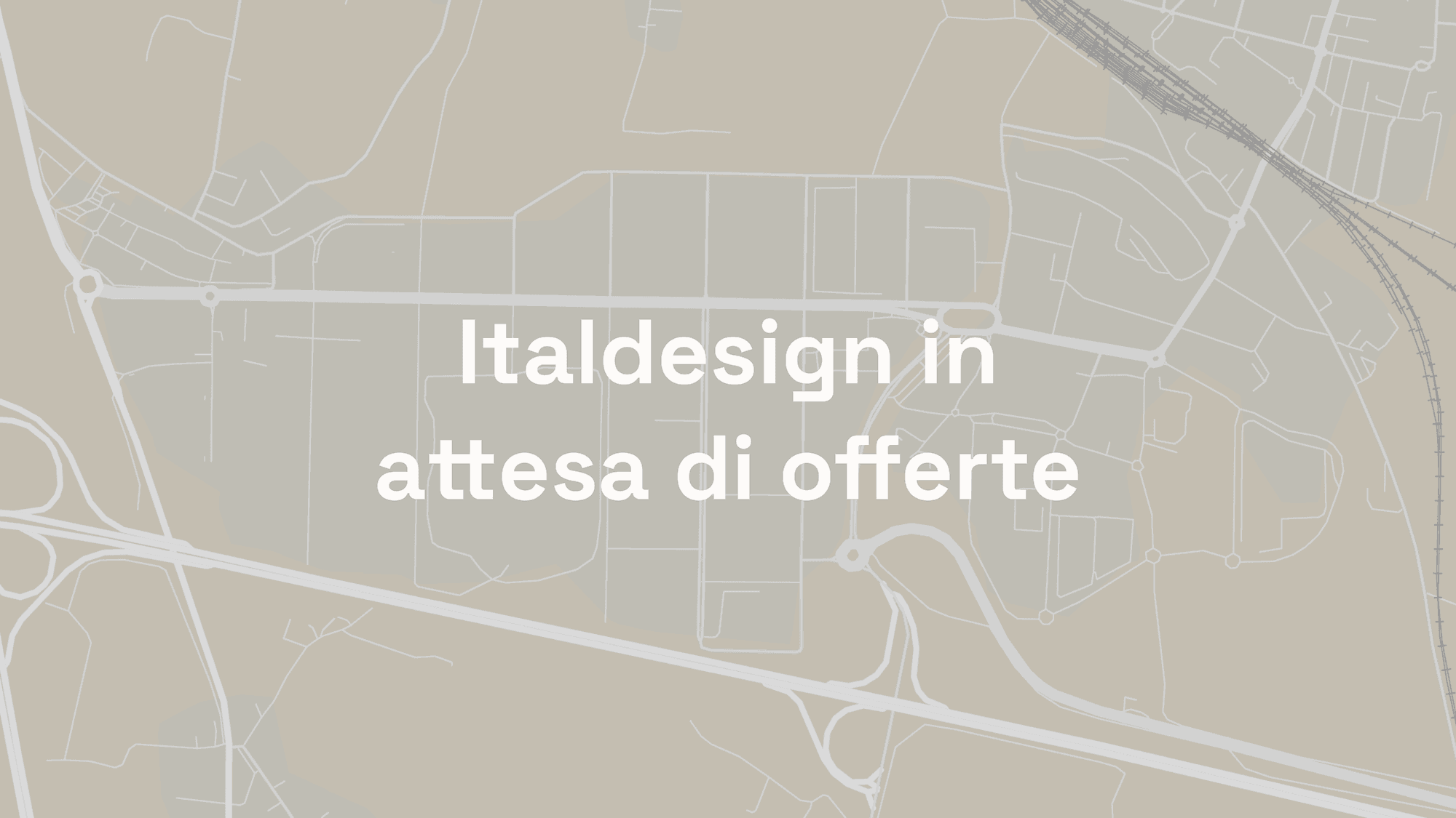 Italdesign in attesa di offerte