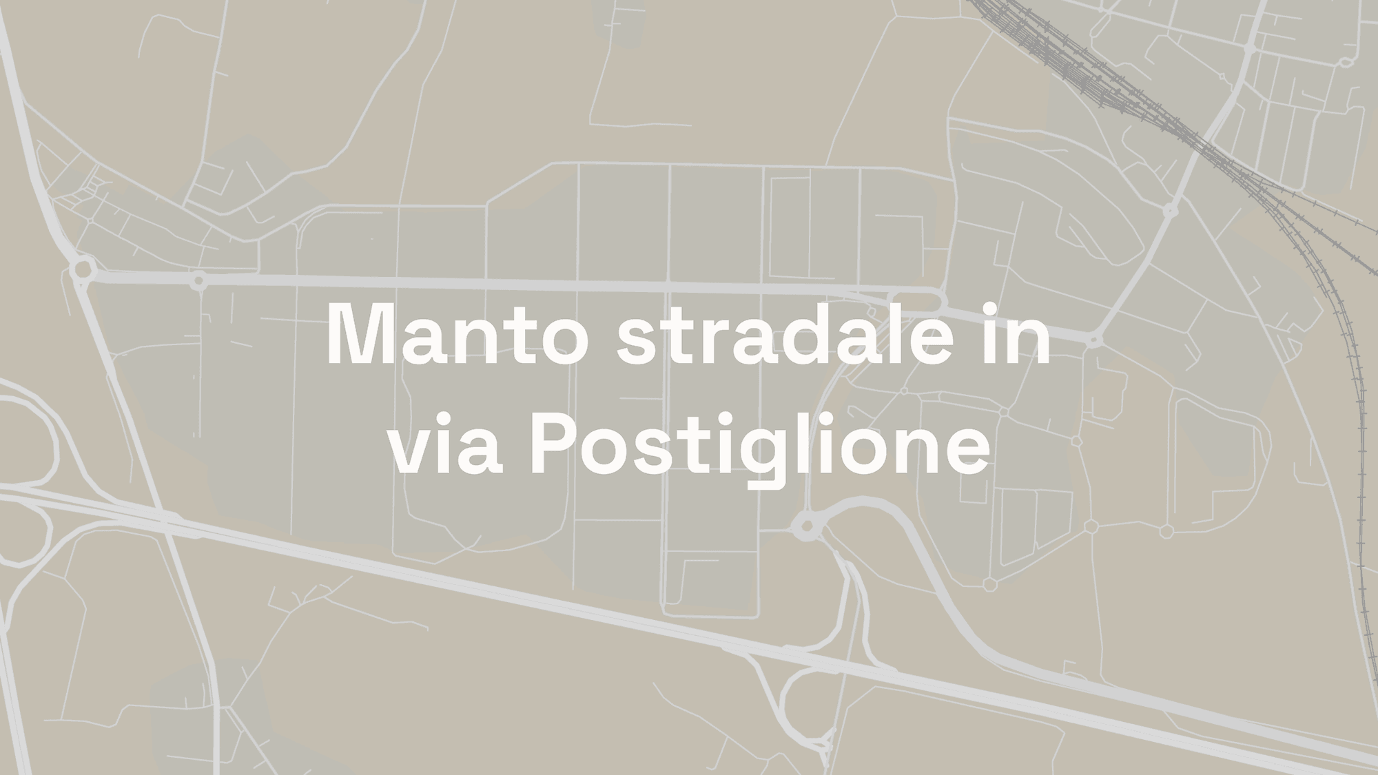 Rifacimento del manto stradale su entrambi i lati di Via Postiglione — Intervento a carico del Comune