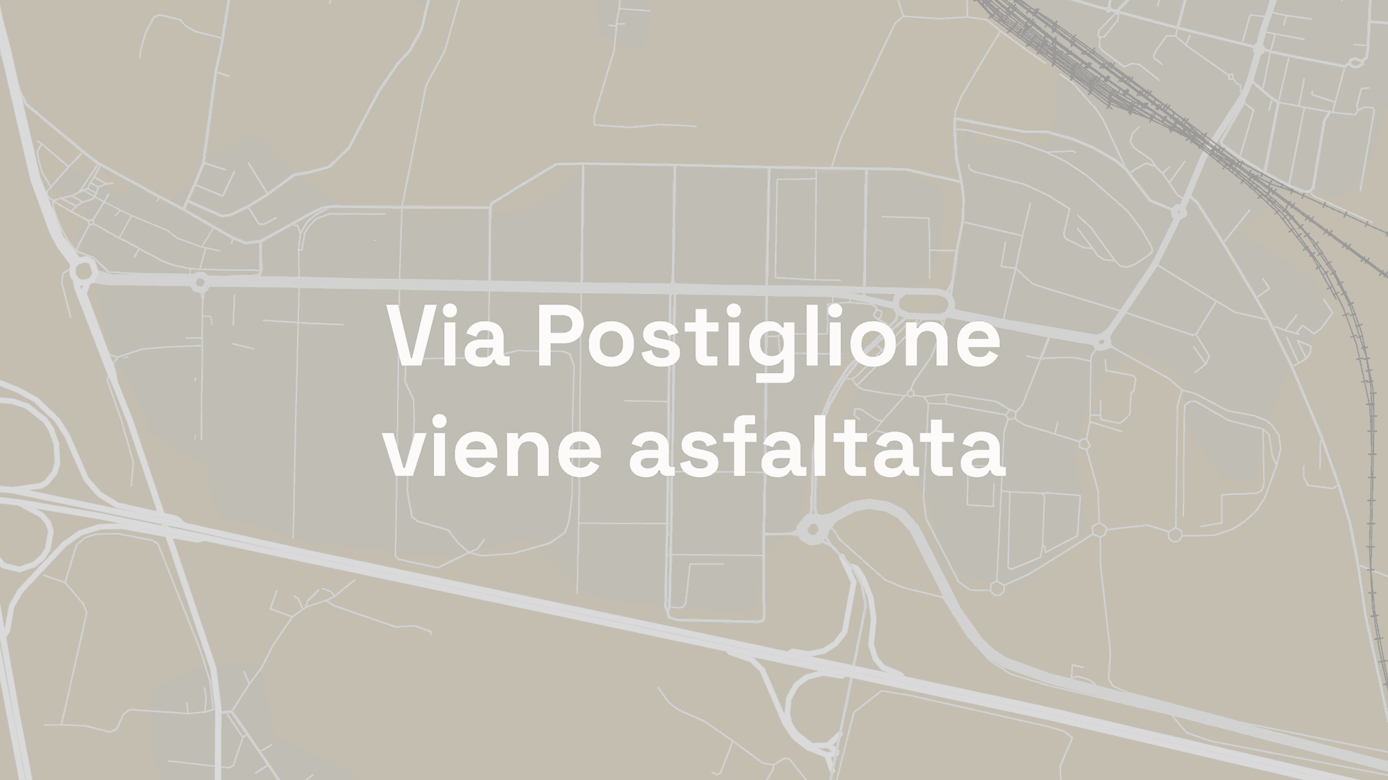 Via Postiglione viene asfaltata
