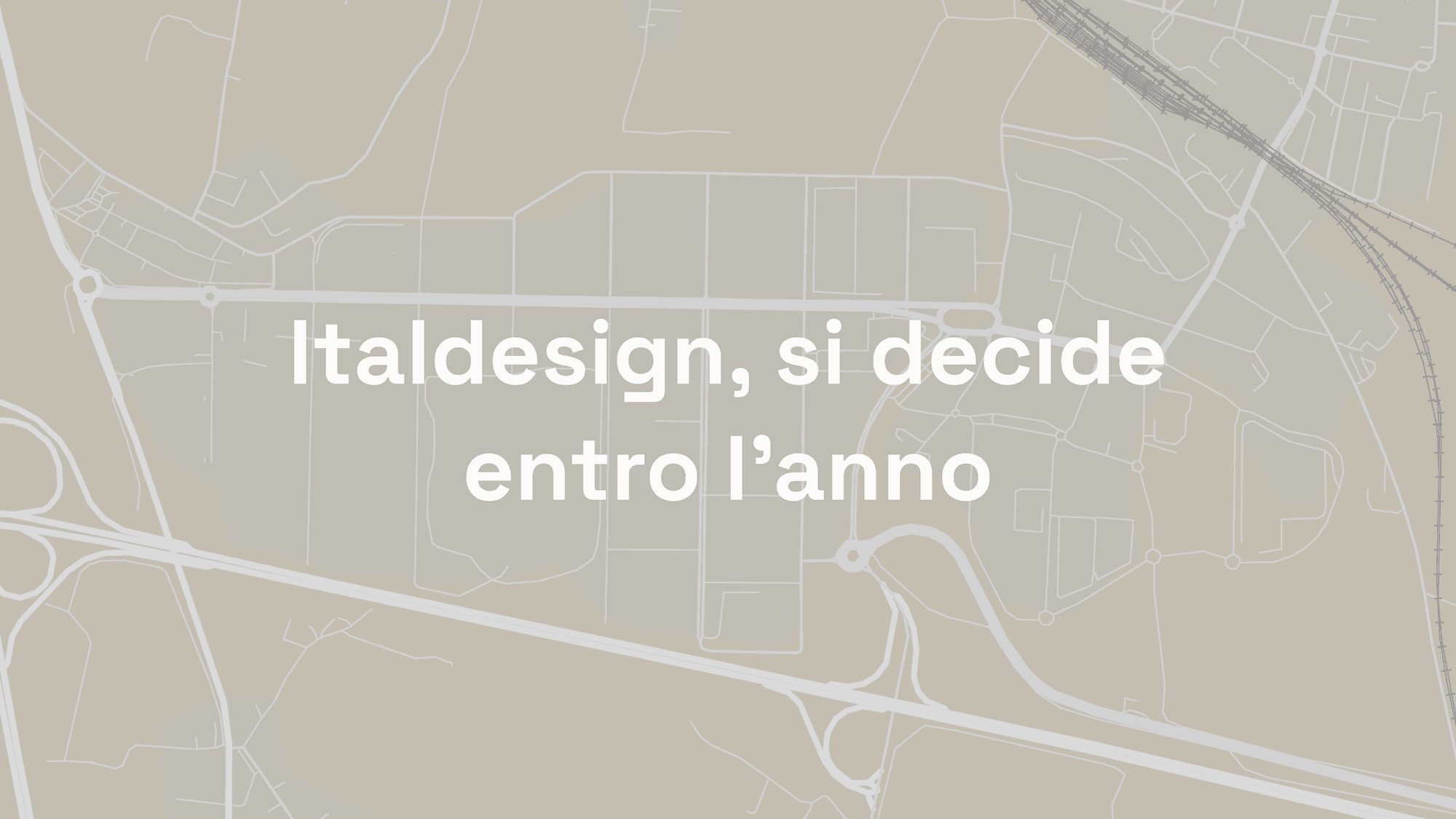 Italdesign, si decide entro l'anno