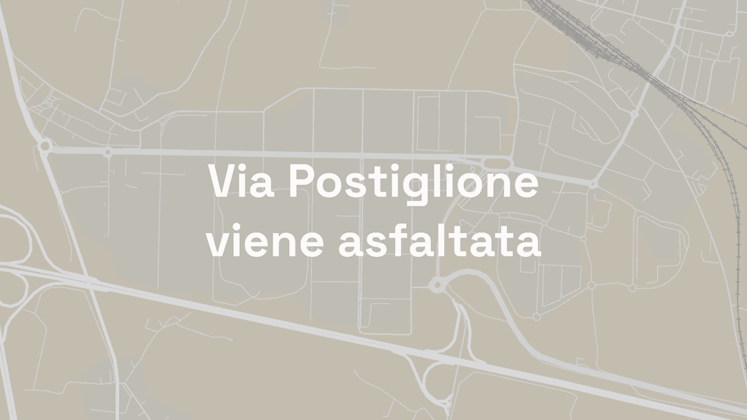 Via Postiglione viene asfaltata
